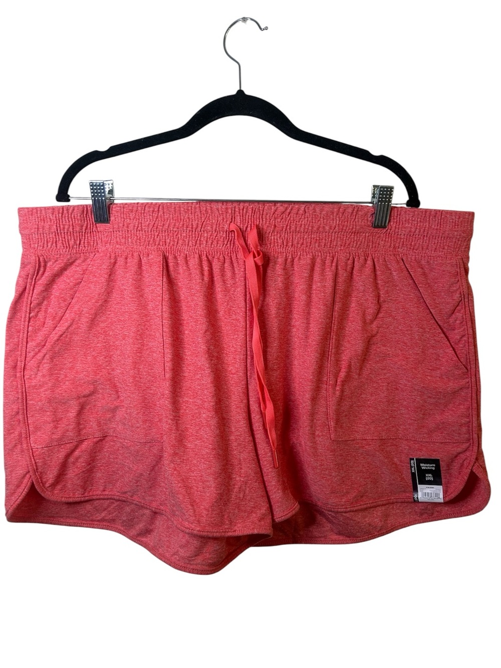 Athletic Works Coral Pink Drawstring Athletic Shorts XXL NWT Active Work Out Gym